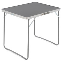 Kempingový stolek ve tvaru kufříku, skládací, antracit, 80x60cm