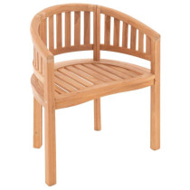 Klasická dřevěná židle z teakového dřeva, retro styl, zahrada / interiér