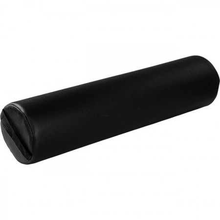 Masážní válec na krk / koleno, černý, ekokůže, 68x15 cm