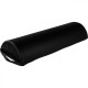 Půlkulatý polštář k masážnímu lehátku, černý, ekokůže, 69x23x11 cm