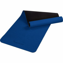 Tmavě modrá podložka na cvičení a jógu 190x60 cm, TPE pěna