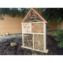 Domek pro hmyz (hmyzí hotel) masivní dřevo 47x76 cm 