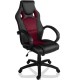 Kancelářská židle s plynulým nakloněním, sport. design, vínová