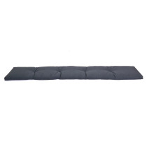 Měkké pohodlné vyšší polstrování na zahradní lavici tmavě šedé, 182x28 cm