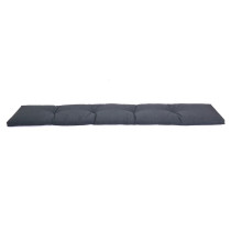 Měkké pohodlné vyšší polstrování na zahradní lavici tmavě šedé, 162x28 cm