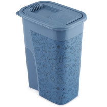 Plastový kontejner na krmivo pro domácí zvířata modrý 4,1 litru