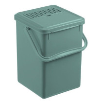 Kbelík pro kompostování doma / na balkoně, uhlíkový filtr, zelený, 8 L, 23x22,5x27,5 cm