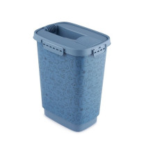 Plastový box kontejner na suché krmivo pro zvířata, modrý, 10 L