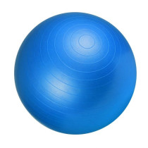 Velký gymnastický míč na cvičení nafukovací s pumpičkou modrý, průměr 65 cm
