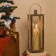 Ozdobná lucerna na svíčku, kovová, 65 cm