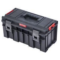 Kvalitní plastový kufr na nářadí, těsnění ve víku, černý, 47x27x25 cm
