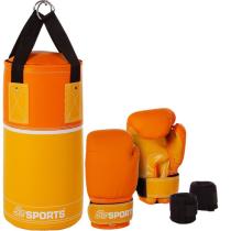 Tréninkový boxerský set pro děti od 6 let, oranžová / žlutá