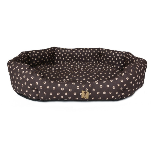 Pelech pro psa tmavě hnědý pratelný, 100% bavlna, 75x60x17 cm