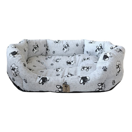 Kvalitní bavlněný pelíšek pro menší psy Buldoček 65x50 cm