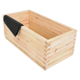 Velký dřevěný květináč masiv borovice venkovní 100x50x40 cm