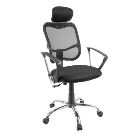 Levná otočná židle do kanceláře / studentského pokoje, černá / chrom