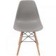 8x skandinávská židle s plastovým sedákem šedá do kuchyně / pokoje / jídelny / kavárny
