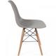 8x skandinávská židle s plastovým sedákem šedá do kuchyně / pokoje / jídelny / kavárny