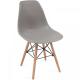 8x skandinávská židle s plastovým sedákem šedá do kuchyně / pokoje / jídelny / kavárny