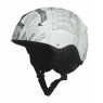 Snowboardová a lyžařská helma - bílá s potiskem, vel. XS