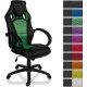 Kancelářská židle s plynulým nakloněním, sportovní design, zelená / černá