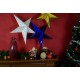 Svítící vánoční hvězda na baterie do bytu, průměr 60 cm