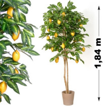 Umělá rostlina jako živá s plody - citrusovník 184 cm