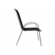 2 ks kovová zahradní židle s textilním výpletem, práškový nástřik