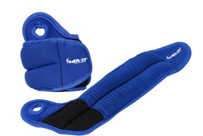 Neoprenová kondiční zátěž na zápěstí a kotníky, 2 x 1,5 kg, modrá