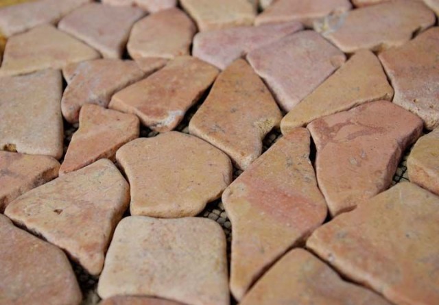 Obklad /dlažba - mozaika z leštěného mramoru 1m2
