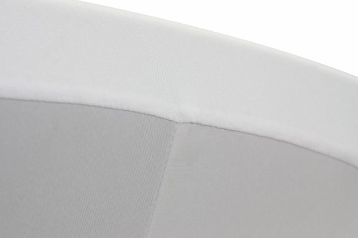 Elastický designový potah na vysoký stůl, bílý