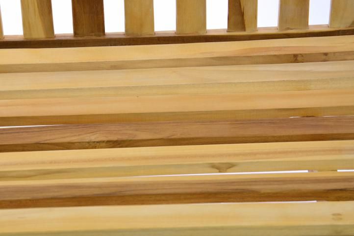 Zahradní dřevěná lavice z masivu, týkové dřevo, 150 cm