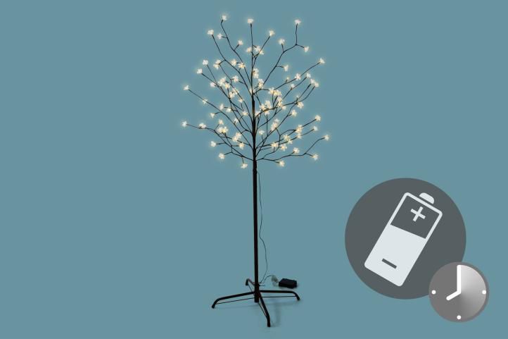 Umělý světelný strom venkovní / vnitřní, LED diody, 1,5 m