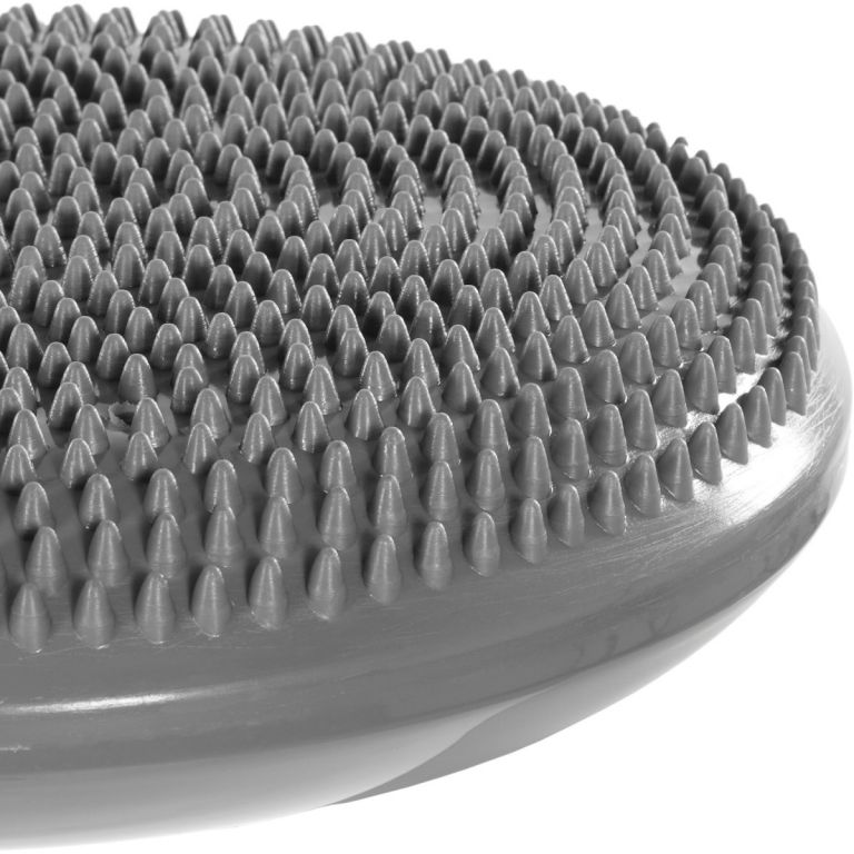 Nafukovací masážní polštář na židli 33 cm, šedý