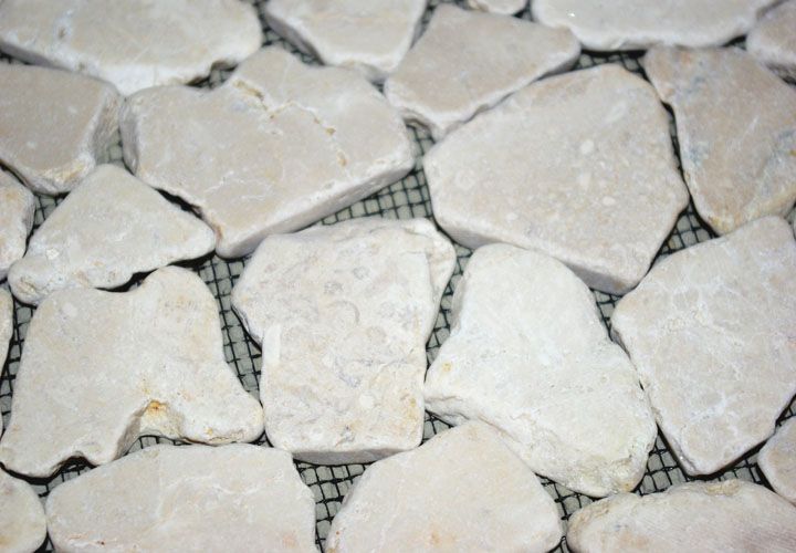 Obklad / dlažba - mozaika z přírodního kamene- šedivý mramor, 1 m2