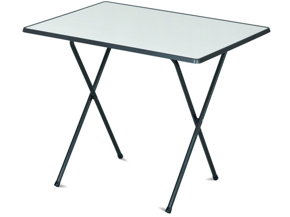 Skládací venkovní kempinkový stolek 60x80 cm, hliník / sevelit