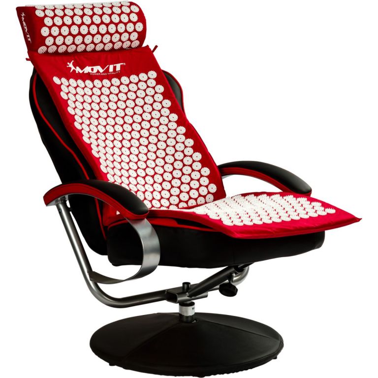 Akupresurní podložka na cvičení / na židli, 130x50cm, fialová