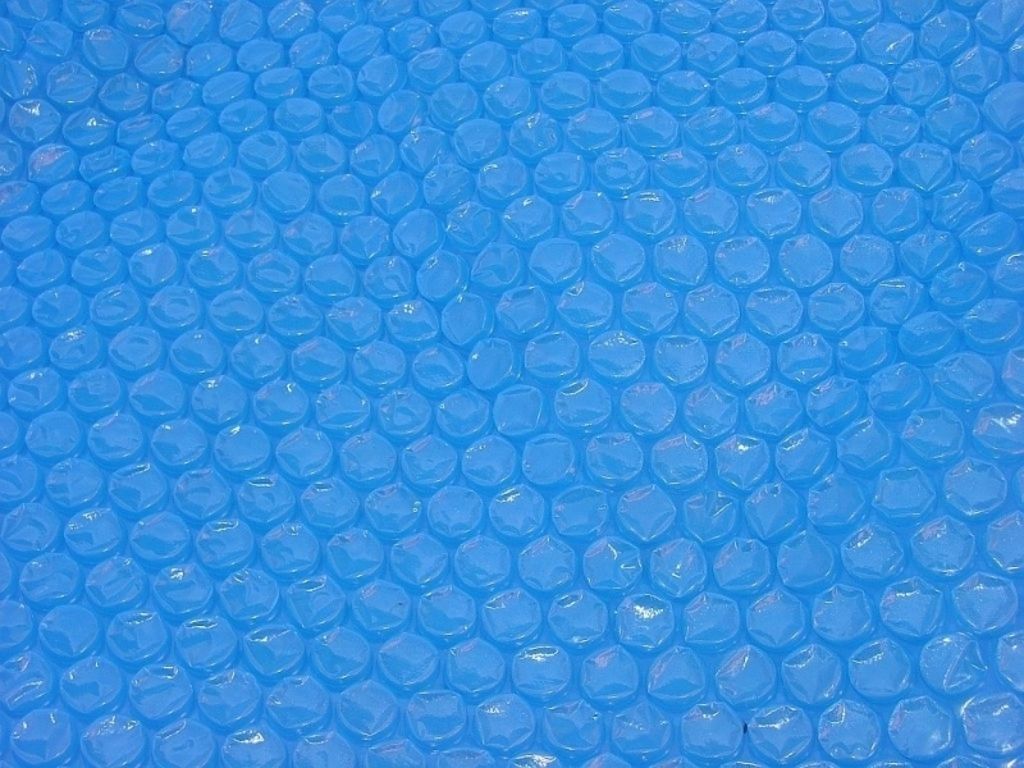 Krycí plachta solární pro kulatý bazén s průměrem 5,48 m, modrá