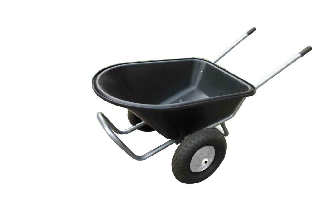Zahradní kolečko- ruční vozík se dvěma koly, 114 L, nosnost 150 kg