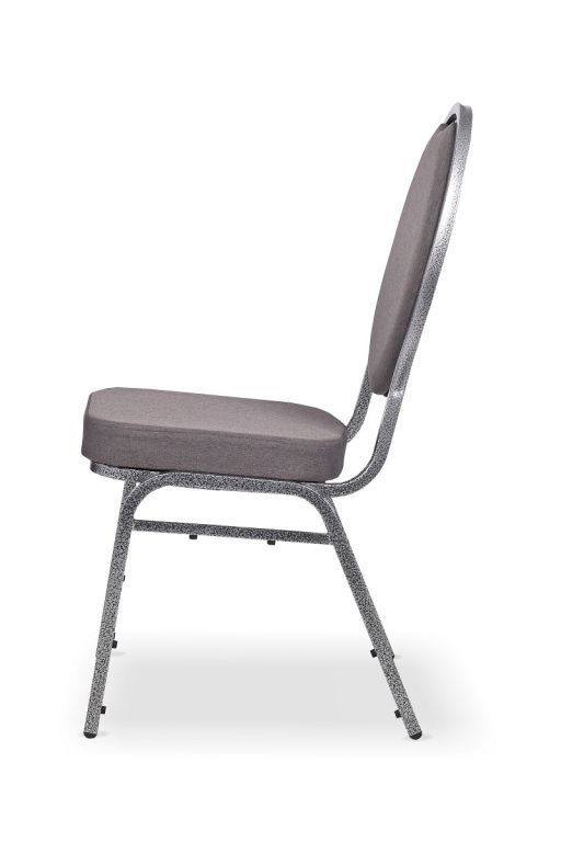 Stohovatelná banketová / kongresová židle šedá, do 140 kg