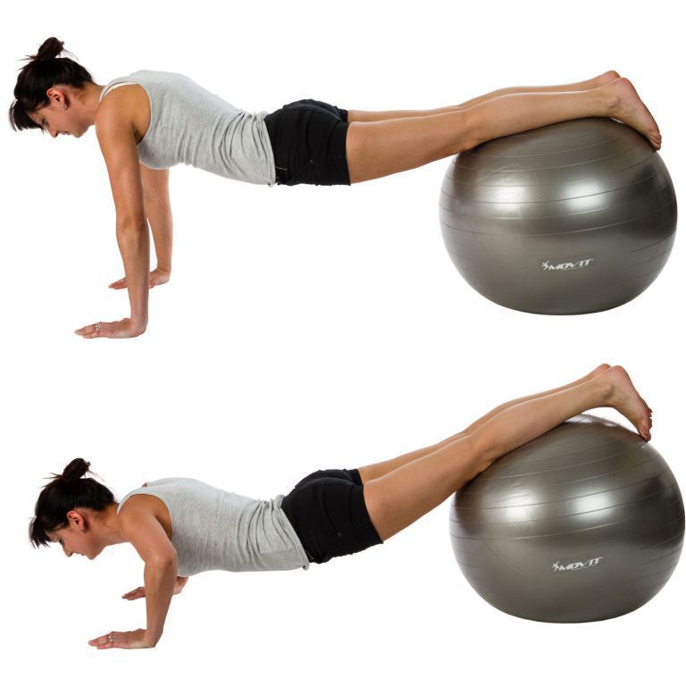 Velký nafukovací gymnastický míč pro sezení / cvičení / rehabilitace, oranžový, vč. pumpy, 85 cm