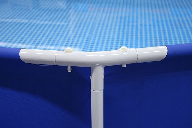 Nadzemní bazén kulatý s pevnou konstrukcí modrý 3,05x0,76 m