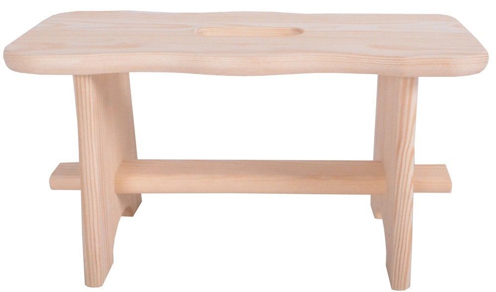 Malá dřevěná stolička na sezení / stupínek na stání, dřevo masiv, 40x19x21 cm