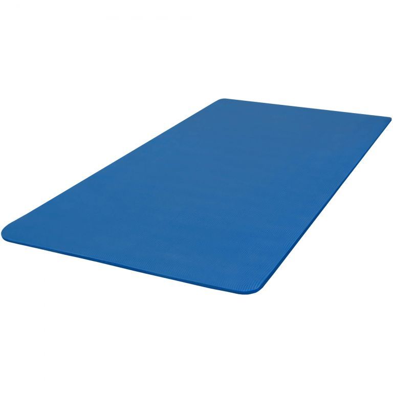 Široká podložka na jógu a cvičení protiskluzová 190x100 cm, modrá