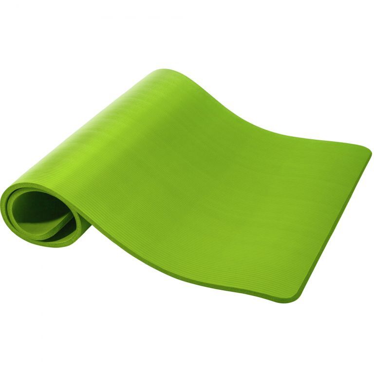 Široká podložka na jógu a cvičení protiskluzová 190x100 cm, světle zelená
