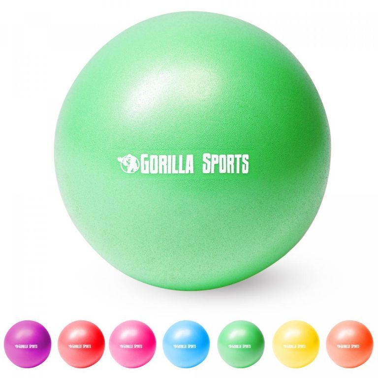 Nafukovací míč na pilates a cvičení zelený, průměr 18 cm