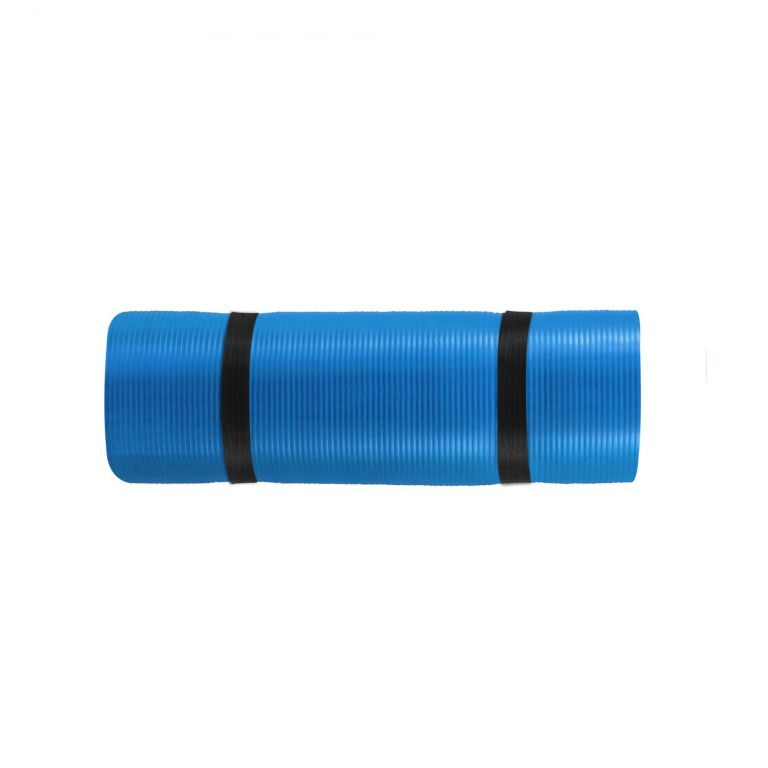 Tmavě modrá podložka na cvičení / jógu, neklouzavá, pěnová, 190x60 cm