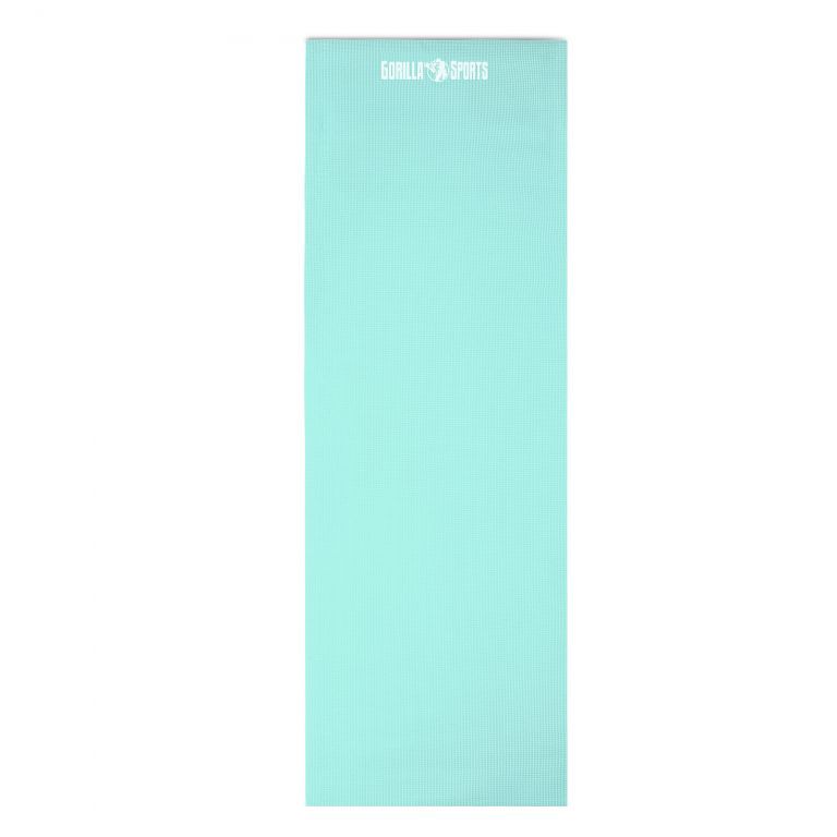Měkká cvičební podložka na cvičení a fitness ledově modrá, 180x60 cm