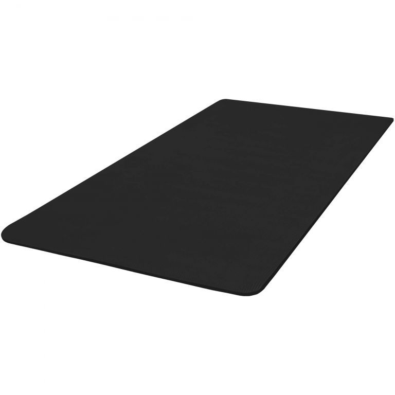 Protiskluzová pěnová podložka na jógu a fitness, černá, 190x100 cm