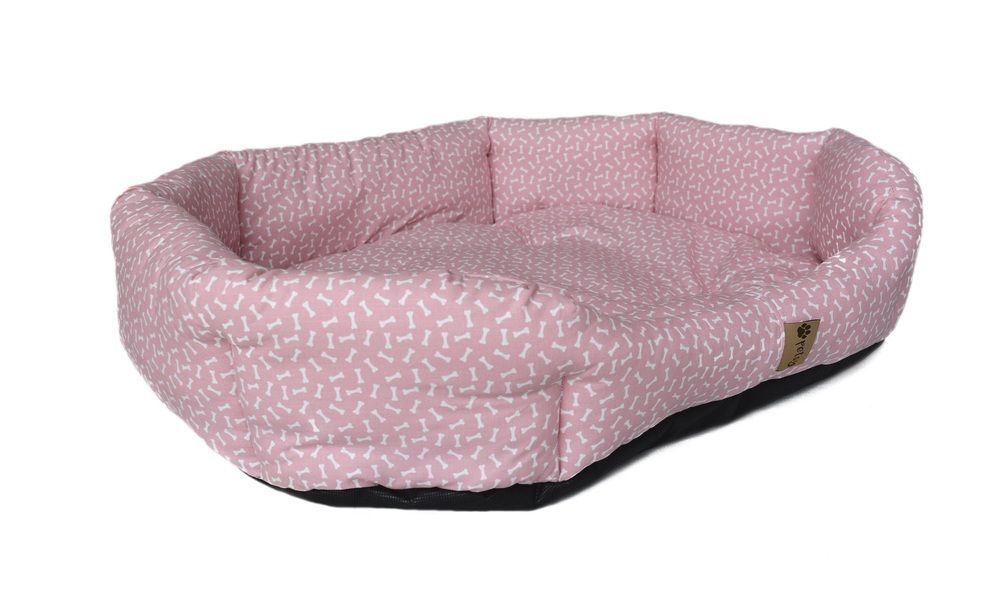 Pelech pro psa růžový pratelný, 100% bavlna, 75x60x17 cm